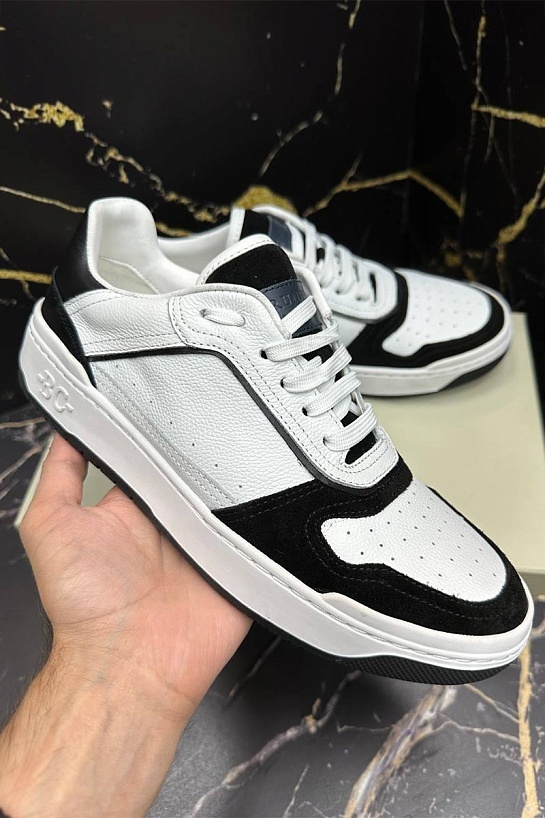 Мужские комбинированные кроссовки Brunello Cucinelli