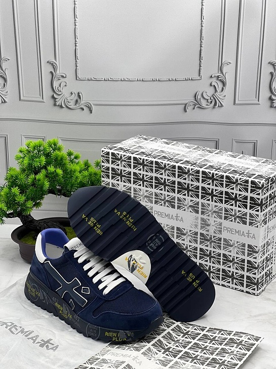 Замшевые кроссовки Premiata Mick - Navy