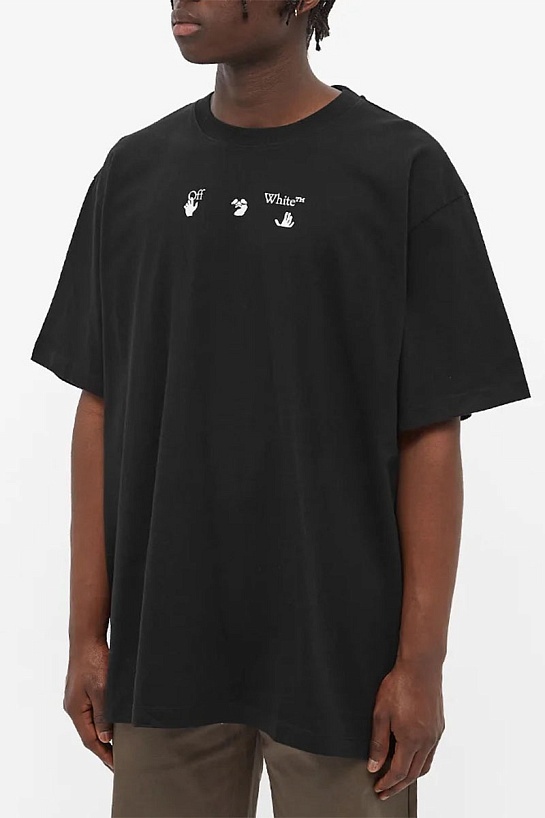 Чёрная оверсайз футболка Off-White 21SS Black Marker