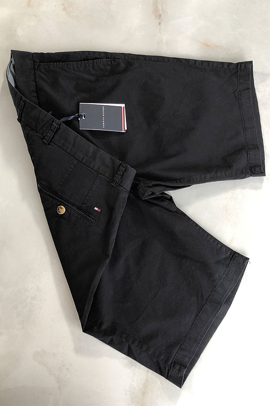 Мужские чёрные шорты Tommy Hilfiger