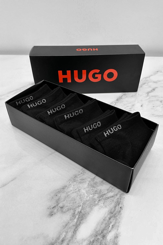 Комплект чёрных носков Hugo Boss