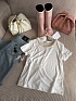 Женская белая футболка Chanel premium