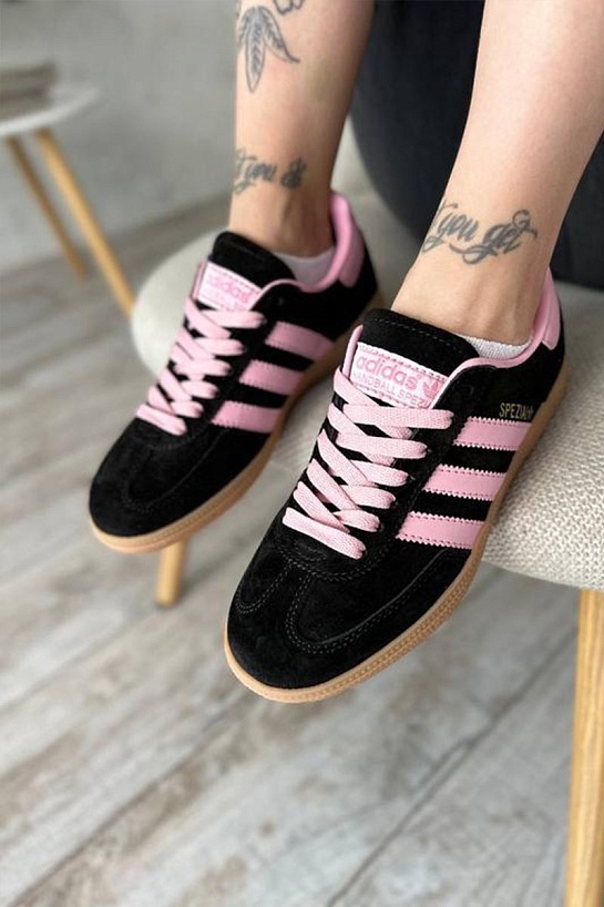 Женские кроссовки Adidas Spezial - Black / Pink