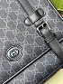 Кожаная сумка-мессенджер Gucci GG Premium 28x20x8 см - Black