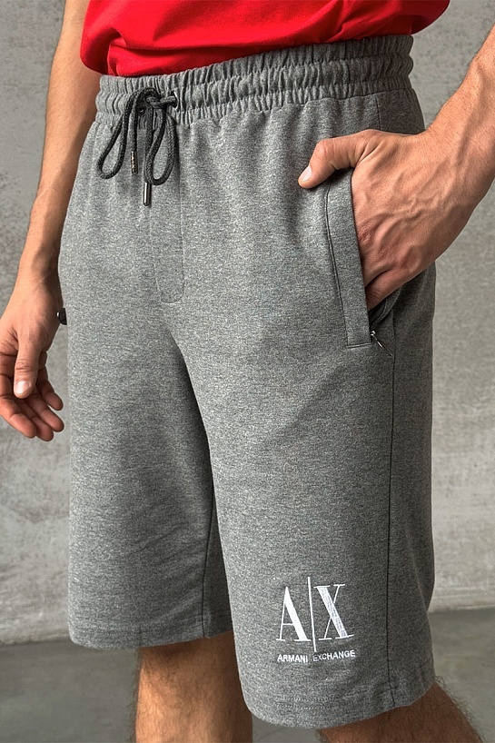 Мужские серые шорты Armani Exchange