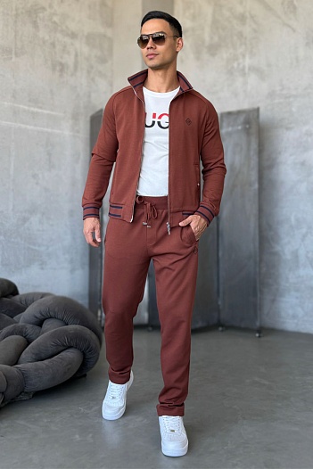 Мужской спортивный костюм Loro Piana monogram - Brown   