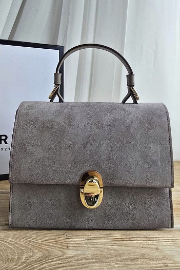 Замшевая сумка Furla Eclisse S 21x17 см   