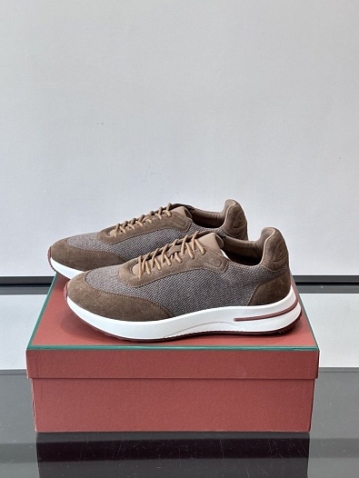 Мужские кроссовки Loro Piana Week End Walk - Brown   