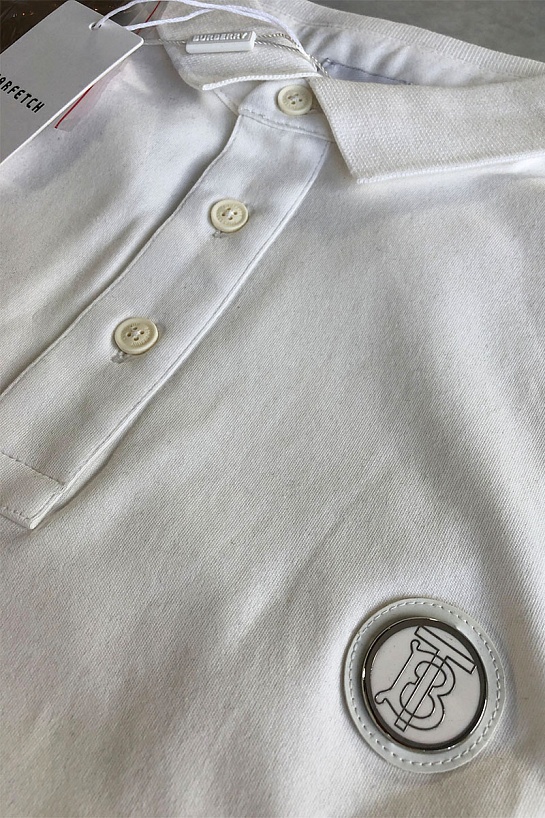 Мужское поло Burberry TB - White