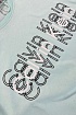 Брендовая мужская футболка Calvin Klein бирюзового цвета