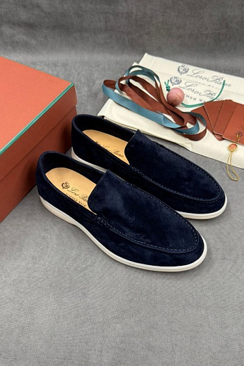Мужские замшевые лоферы Loro Piana   