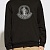 Мужское чёрное худи Moncler logo-print