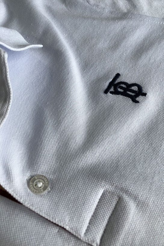 Мужское поло Burberry TB logo-embroidered - White