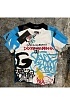 Белая футболка Dolce & Gabbana graffiti-print