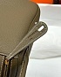 Женская кожаная сумка Hermes Lindy Premium 26x18x13 см - Olive