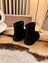 Женские ботинки с мехом Balenciaga Alaska premium - Black