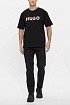 Футболка чёрного цвета Hugo Boss Dakaishi double logo