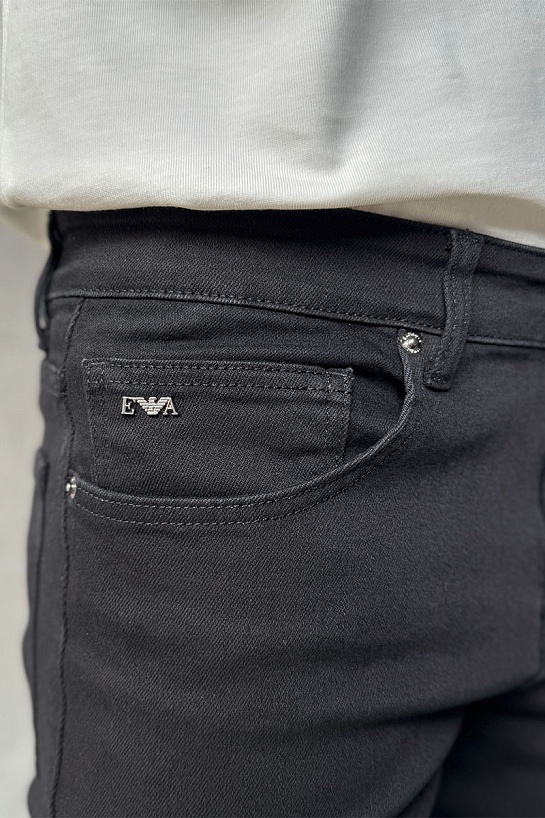 Мужские джинсы Emporio Armani чёрного цвета