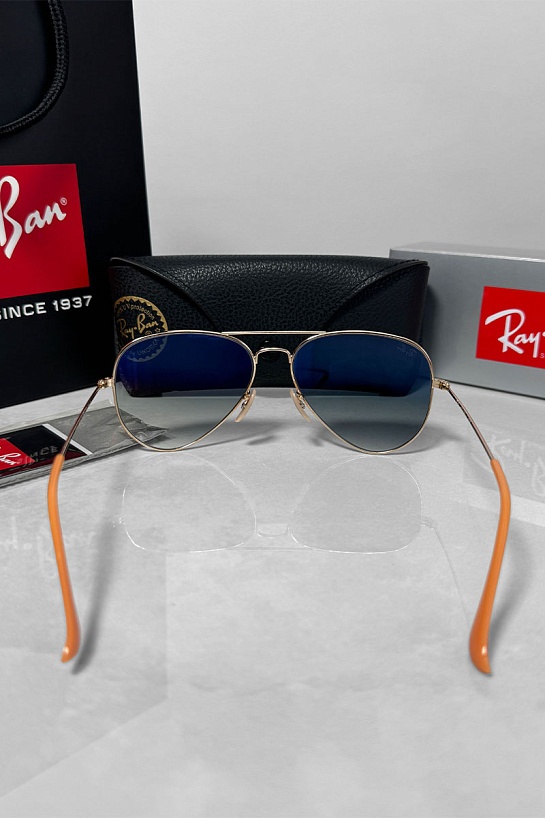Солнцезащитные очки Ray-Ban Aviator Large Metal - Blue