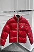 Мужская брендовая куртка Moncler красного цвета