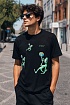 Чёрная оверсайз футболка Off-White "Alien Arrow"