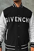 Мужской бомбер Givenchy Varsity logo-embroidered - Black / White