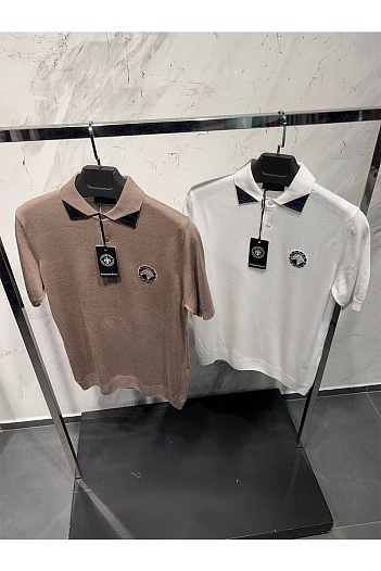 Мужское бежевое поло Stefano Ricci   