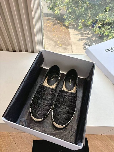 Женские эспадрильи Celine Premium - Black   