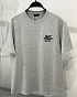 Футболка серого цвета Etro Pegaso embroidery