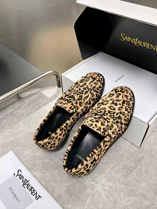 Женские замшевые лоферы Yves Saint Laurent premium