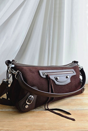 Замшевая сумка Balenciaga 40x20 см   