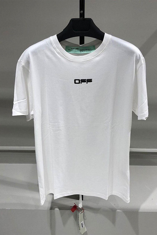 Белая оверсайз футболка Off-White "Cabin Baggage"