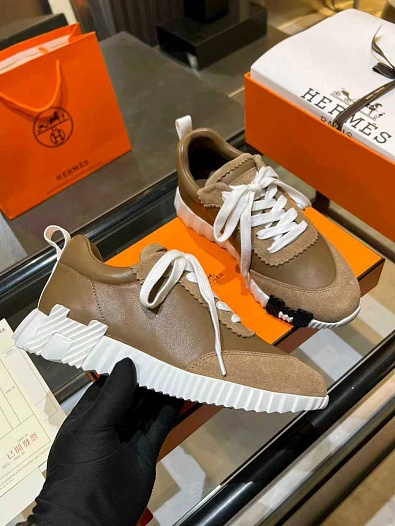 Женские комбинированные кроссовки Hermes Bouncing premium   