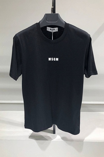 Мужская чёрная футболка MSGM   