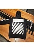 Чёрная оверсайз кофта Off-White Wave diag print