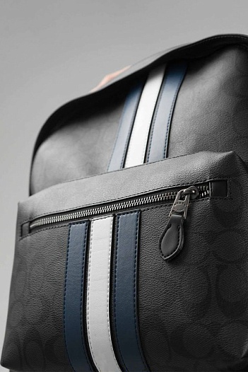 Кожаный рюкзак Coach monogram 39x30 см   