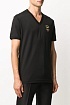 Чёрная футболка Dolce & Gabbana crown bee V-neck
