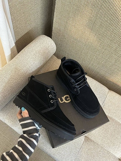 Ботинки с мехом UGG Neumel Moc - Black   