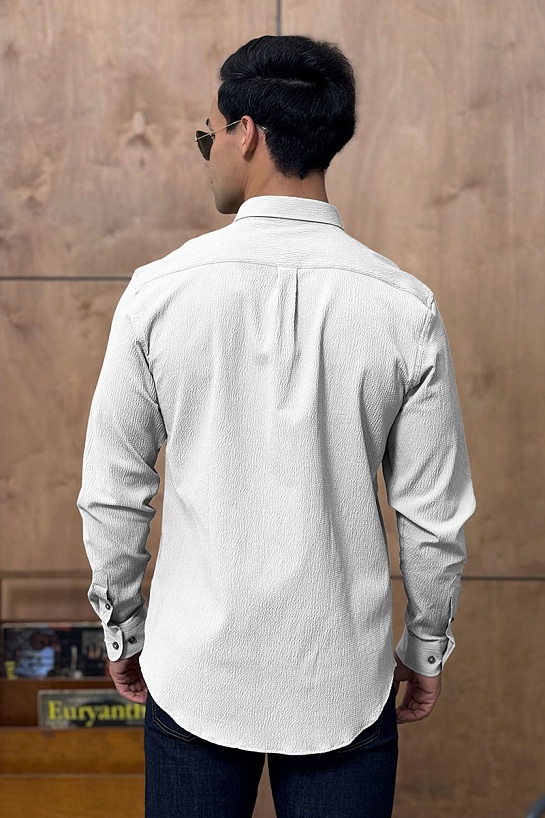 Мужская белая рубашка Etro Pegasus logo