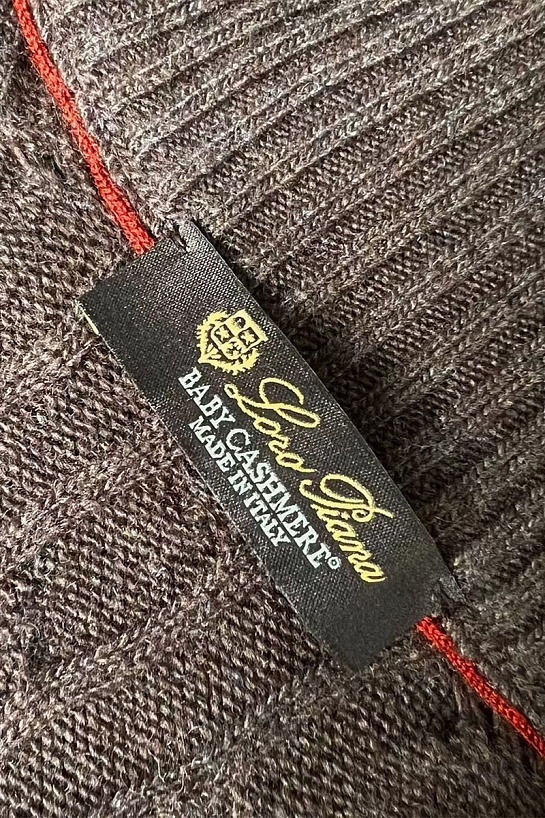 Кашемировый свитер Loro Piana Premium zip-neck - Brown