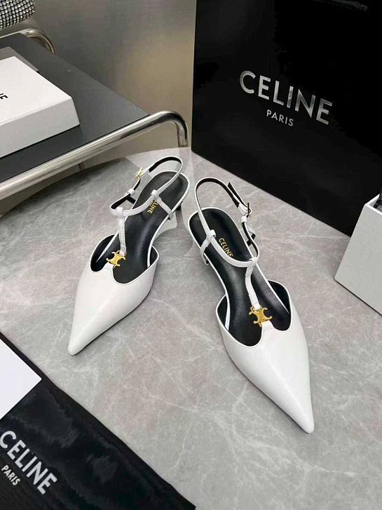 Женские кожаные туфли Celine premium