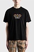 Мужская чёрная футболка Burberry Globe Graphic