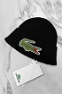 Шапка чёрного цвета Lacoste logo-embroidered