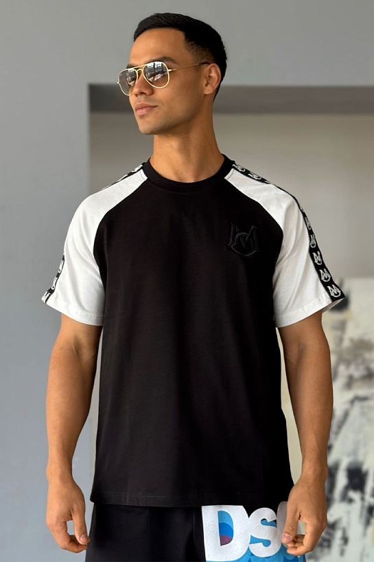 Мужская футболка Moncler чёрного цвета