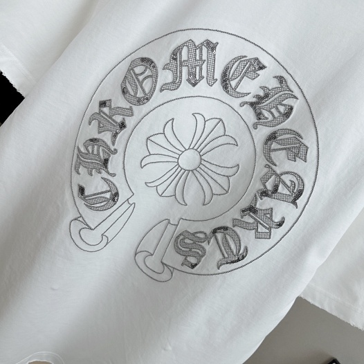 Белая оверсайз футболка Chrome Hearts Premium   