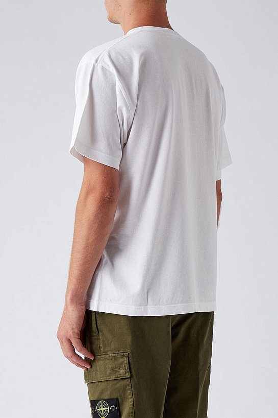 Мужская футболка Stone Island compass-print - White