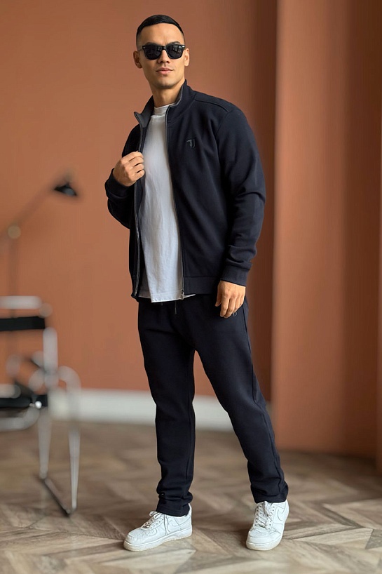 Спортивный костюм Trussardi logo-embroidered - Navy
