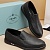 Мужские кожаные слипоны Prada Saint Tropez - Black