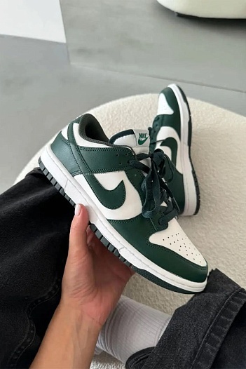Кроссовки Nike Dunk Low - Green Michigan   