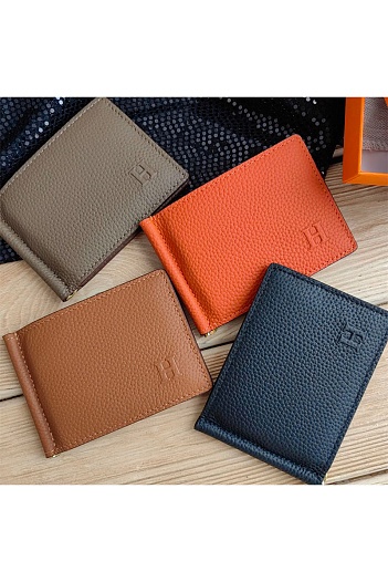 Кожаный кошелёк Hermes 11х8,5 см (4 расцветки)   